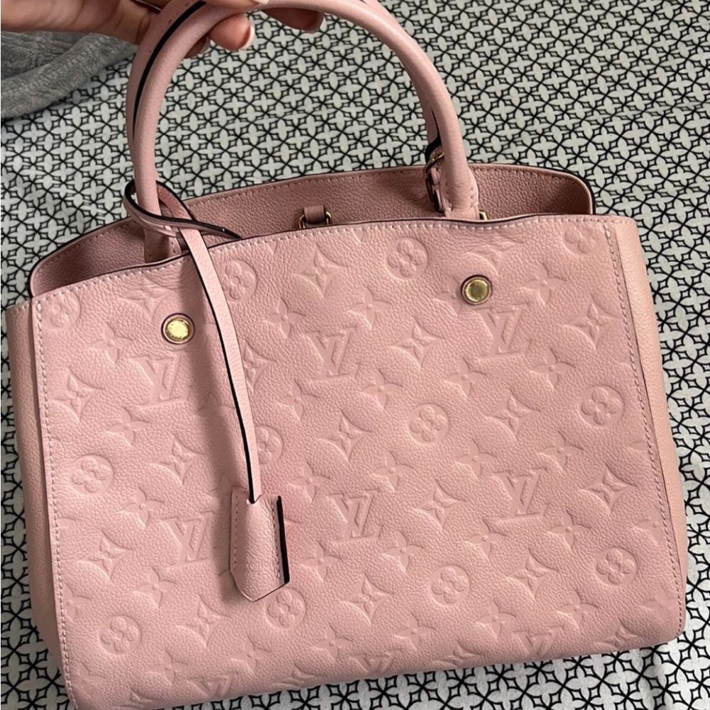 Louis Vuitton Montaigne MM Pink Monogram Empreinte - Picture 2 of 5